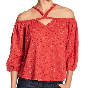 Lucky Brand Off Shoulder Top- Medium